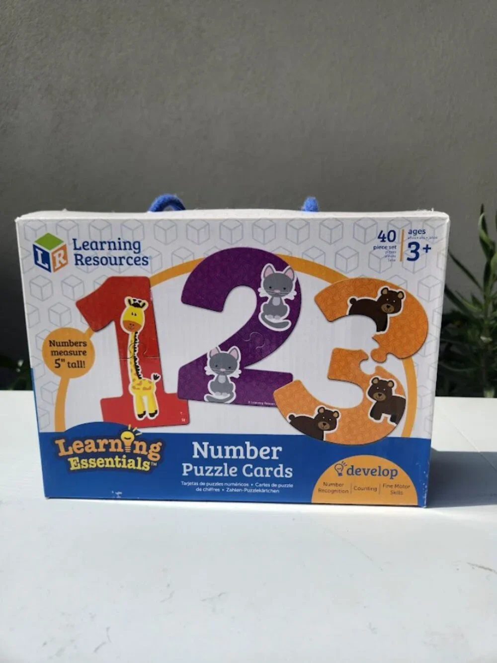 Learning Resources Number Toddler Toy Puzzle Cards 40-piece set for ages 3 and u
